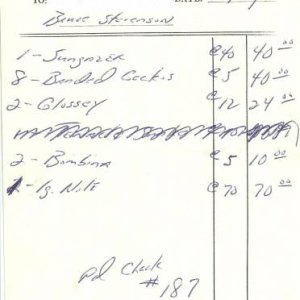 Giant Sungazer Invoice 1981 Joe Fauci