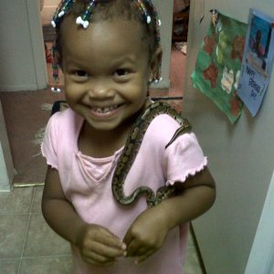 our first snake! Lyla