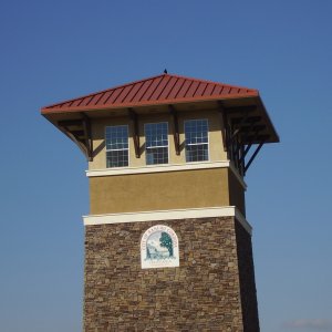 Our tower with Crow atop