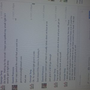 My conversation with george