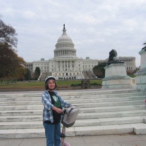 Mom on Scooter in DC