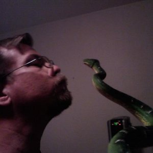 Kissy face with the etb