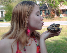 Kati-An, kissing Baby